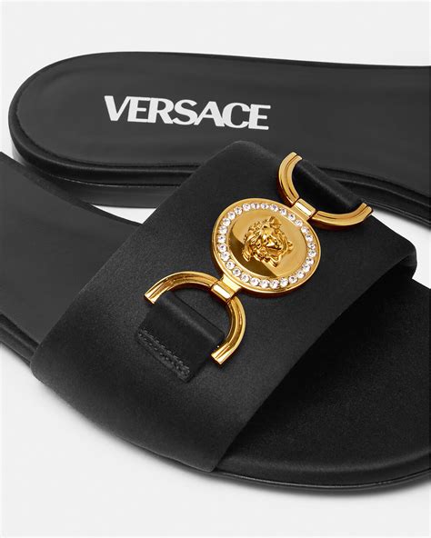 versace medusa jelly sandals|versace medusa flats sandals women.